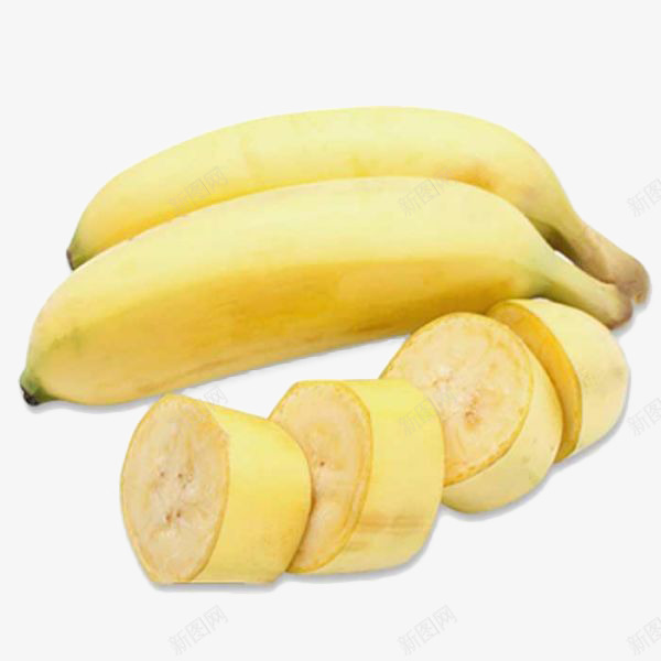 黄色小清新美食小米蕉水果产png免抠素材_新图网 https://ixintu.com 健康 切片 小米蕉 广告 插画 美食 营养 香蕉 黄色小清新美食小米蕉水果免抠产品实物免费下载
