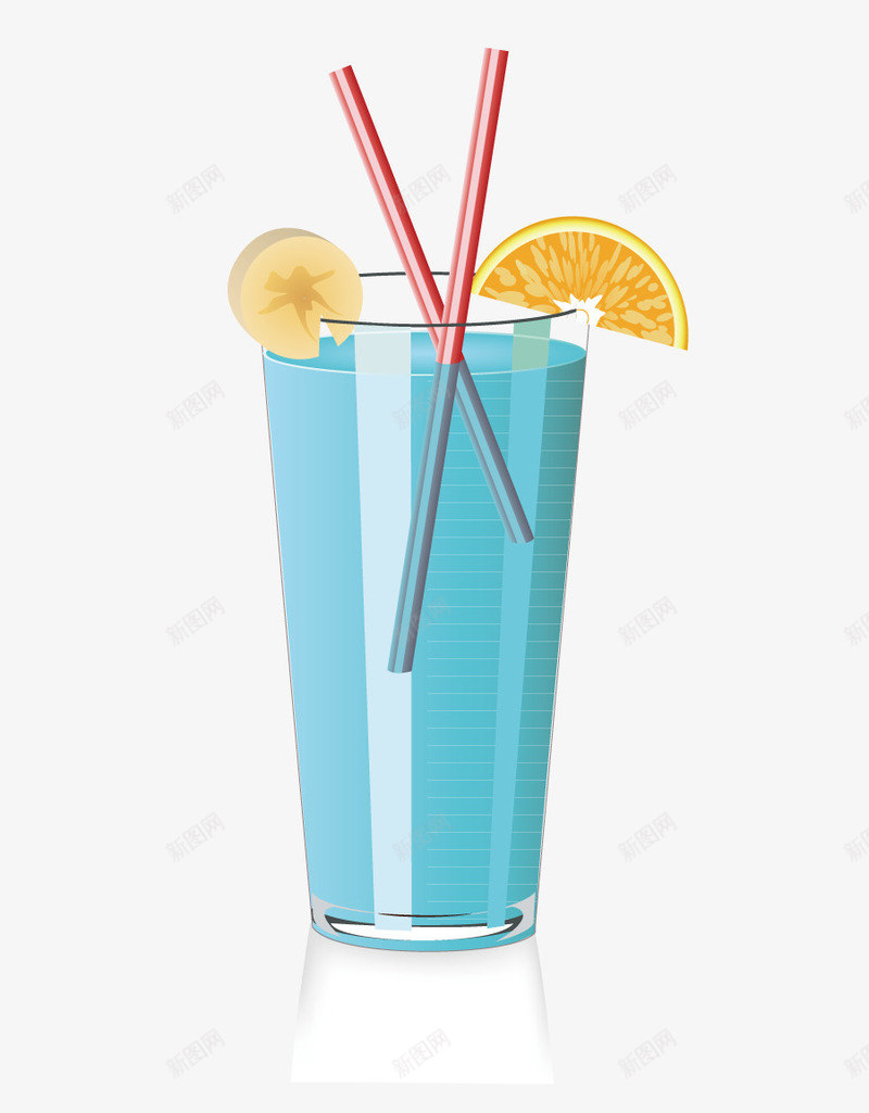 玻璃杯旁边的橙子和香蕉png免抠素材_新图网 https://ixintu.com 吸管 橙子 玻璃杯 饮料 香蕉