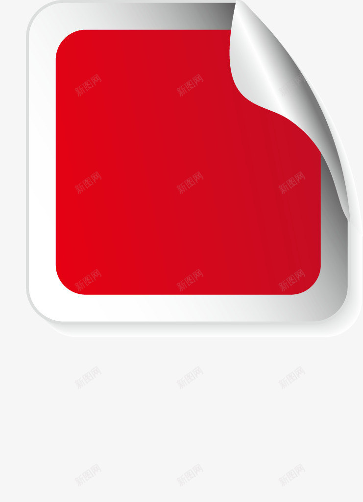 创意四边形排列图矢量图ai免抠素材_新图网 https://ixintu.com 促销 商业 四边形 推广 红色 贴纸 矢量图