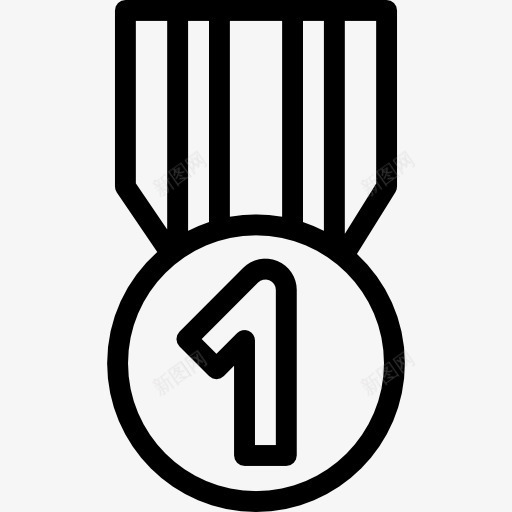 金牌图标png_新图网 https://ixintu.com 体育比赛 冠军 奖 奖章