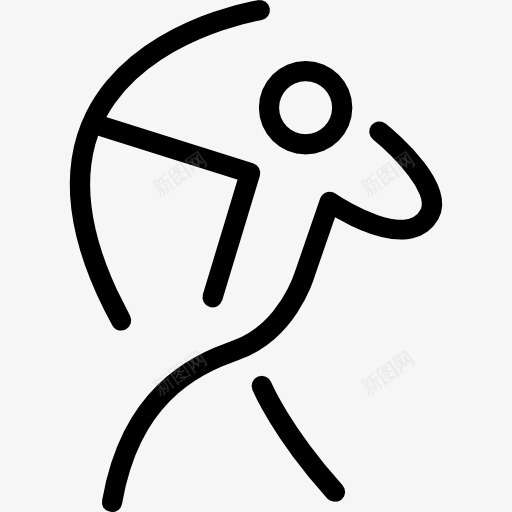 阿切尔粘人拱图标png_新图网 https://ixintu.com 人 体育 嬉戏 弓 弓箭手 粘人 运动符号