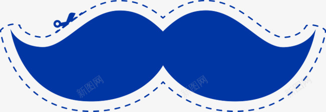 卡通贴纸胡子png免抠素材_新图网 https://ixintu.com 卡通 胡子