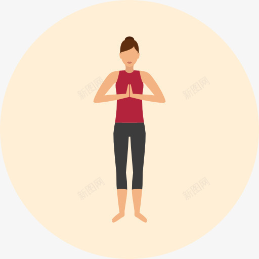 瑜伽图标png_新图网 https://ixintu.com 放松 普拉提 瑜伽的姿势 运动和比赛 锻炼