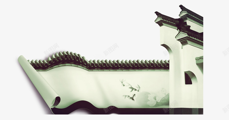 传统房檐png免抠素材_新图网 https://ixintu.com 中国风 传统房檐 屋檐