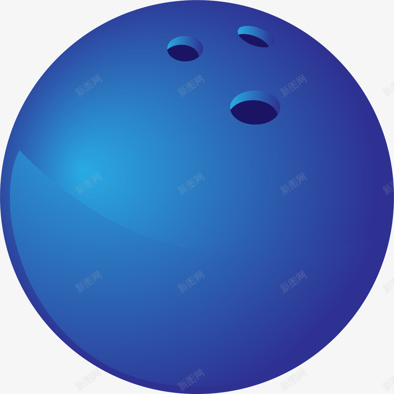 蓝色卡通保龄球png免抠素材_新图网 https://ixintu.com 健康 健身 比赛 竞技 蓝色保龄球 装饰图案 运动