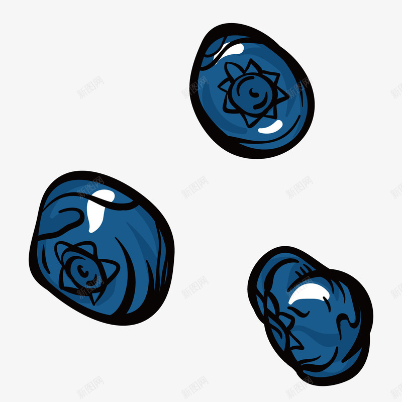 紫色手绘线稿蓝莓卡通插画矢量图ai免抠素材_新图网 https://ixintu.com 卡通 弧度 弯曲 手绘 插画 水果 线稿 美食 蓝色 矢量图