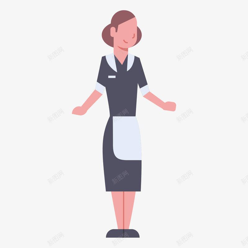 餐厅女服务人员卡通图png免抠素材_新图网 https://ixintu.com 人物 卡通 围裙 女服务员 手绘图 装扮 餐厅