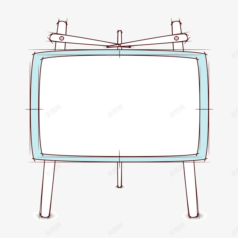 画板psd免抠素材_新图网 https://ixintu.com 儿童画板 手绘 画板 素材 线稿
