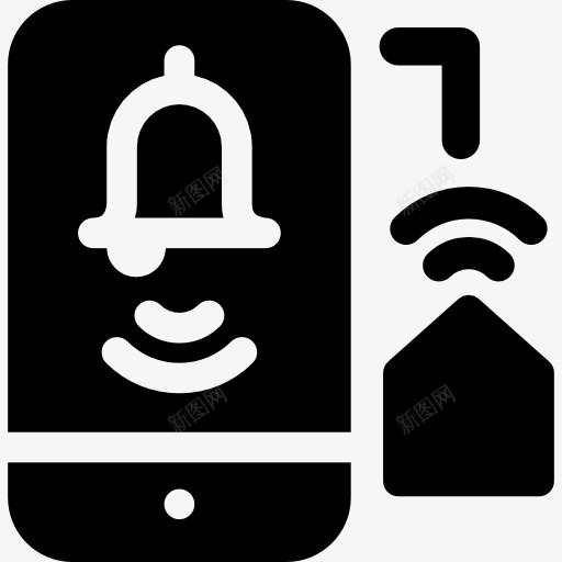 报警图标png_新图网 https://ixintu.com 安全 家庭 房子 手机 技术 报警 智能手机 自动化