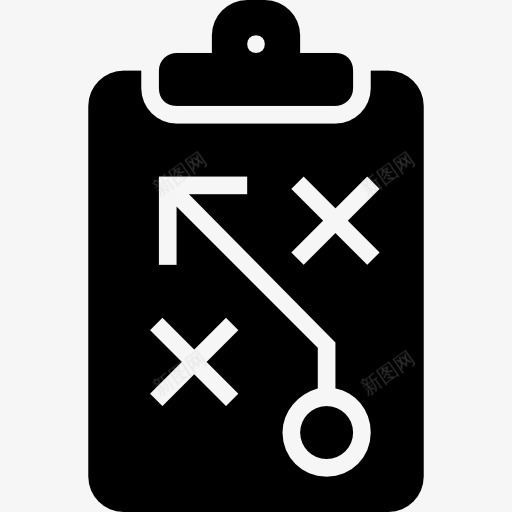 运动模式图上黑色的剪贴板图标png_新图网 https://ixintu.com 体育 剪贴板 嬉戏 山楂运动填补 战术 战略 指令 素描 黑色