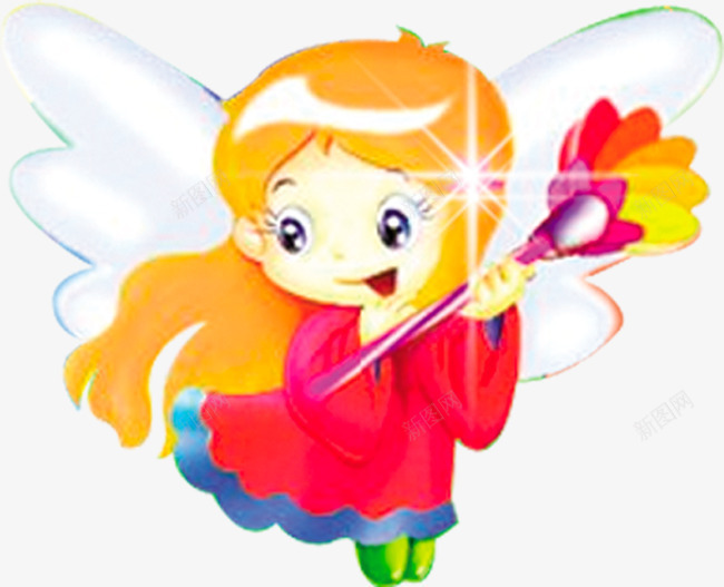 可爱天使图案png免抠素材_新图网 https://ixintu.com 仙女 卡通 可爱 天使
