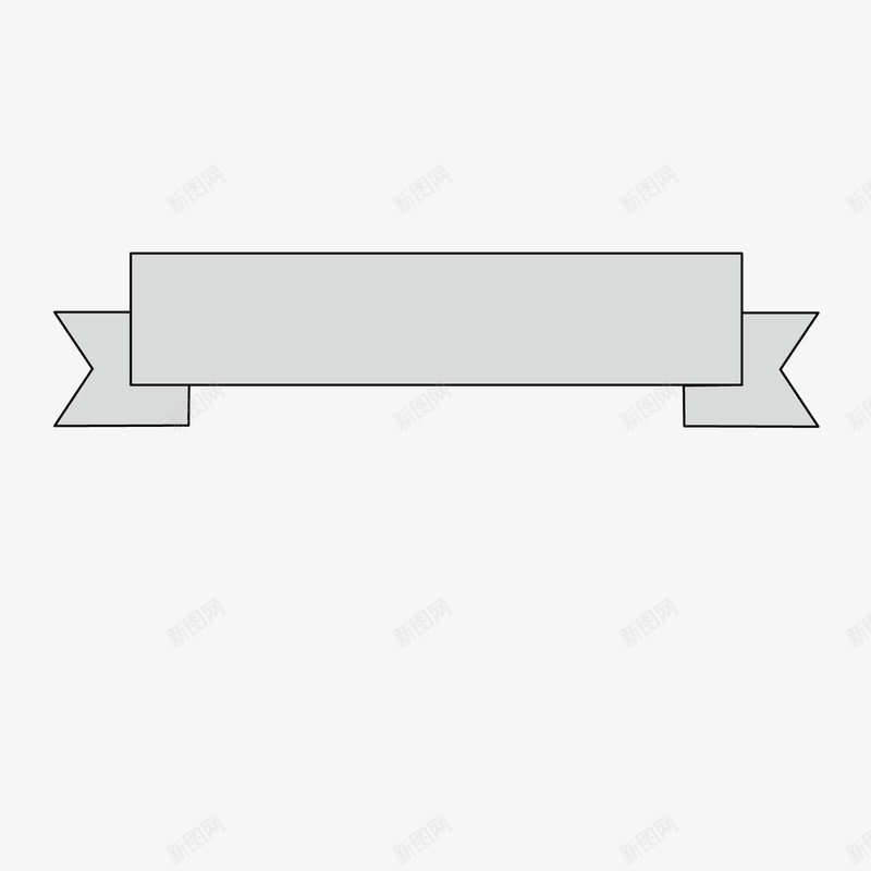 灰色标签png免抠素材_新图网 https://ixintu.com 分析 商务 手绘 折叠 标签 灰色 线稿 角度
