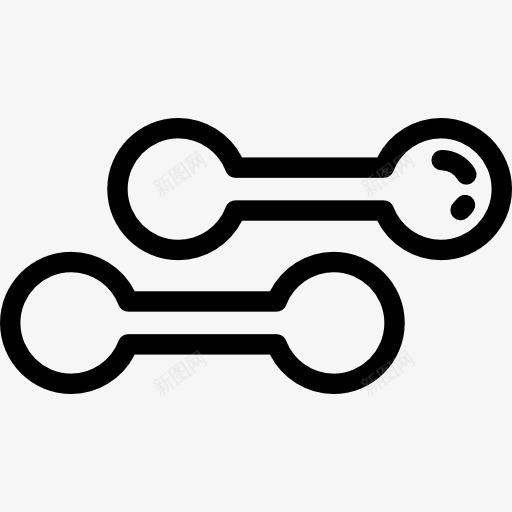 哑铃图标png_新图网 https://ixintu.com 举重 体育竞赛 体重 健身房 哑铃 器皿 工具 运动