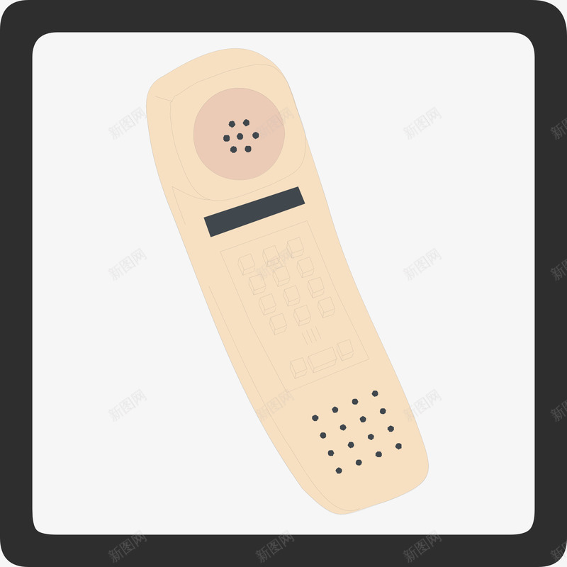 黄色电话听筒图标png_新图网 https://ixintu.com 房间 服务 电话 通话 酒店
