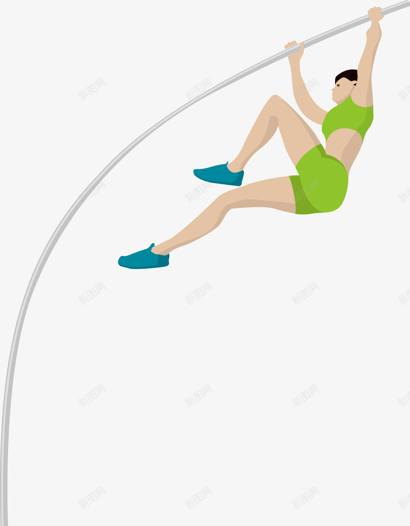 跳高奥运健儿png免抠素材_新图网 https://ixintu.com 奥运会 奥运健儿 比赛项目 跳高