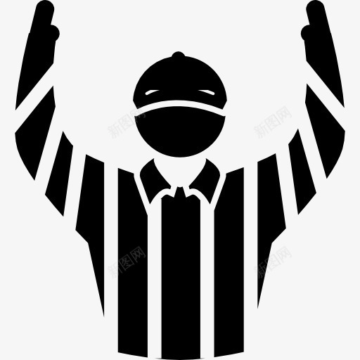 橄榄球裁判图标png_新图网 https://ixintu.com 人标志 体育 指令信号 橄榄球 比赛 裁判
