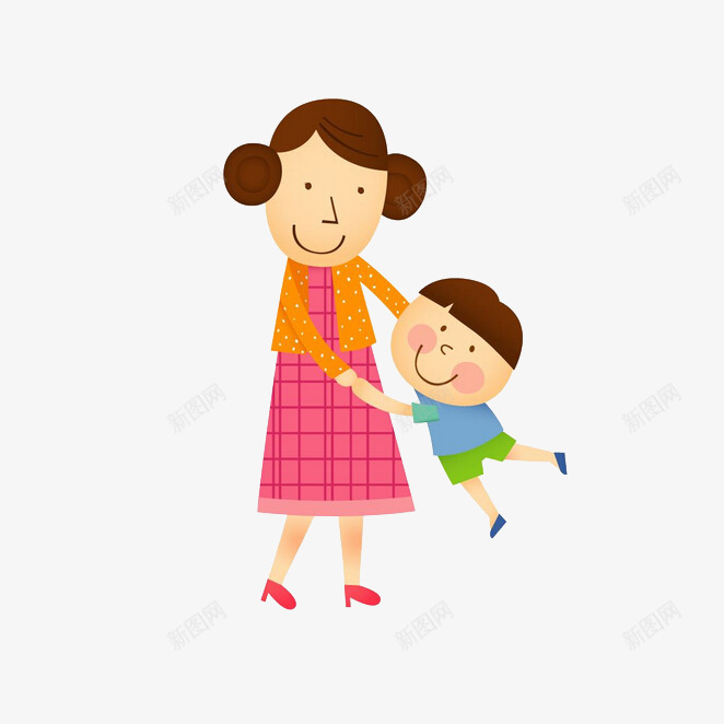亲子卡通人物png免抠素材_新图网 https://ixintu.com 亲子 伟大的母爱 卡通 卡通亲子旅行一家人 服务项目 母爱 素材