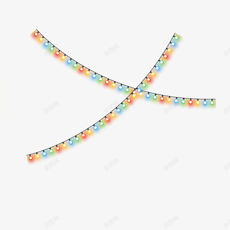 彩灯灯珠png免抠素材_新图网 https://ixintu.com 图案 彩灯 灯珠 装饰灯