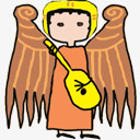 线条天使舞动造型png免抠素材_新图网 https://ixintu.com