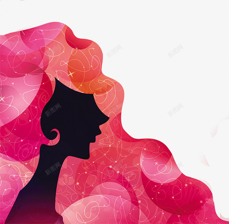 卡通女人侧面png免抠素材_新图网 https://ixintu.com 卡通 女人 女王 时尚