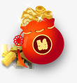 钱袋金币淘宝双十二年终png免抠素材_新图网 https://ixintu.com 双十二 年终 素材 金币 钱袋