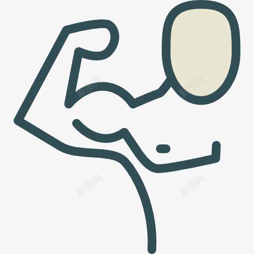 肌肉图标png_新图网 https://ixintu.com 举重 举重运动员 体操运动员 体育 体育比赛 健身房 手臂肌肉 肌肉