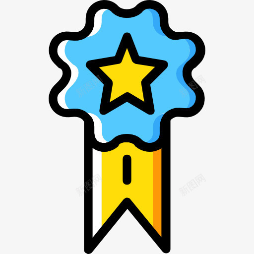金牌图标png_新图网 https://ixintu.com 体育比赛 冠军 奖 奖章