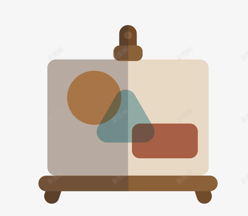 卡通扁平化画板矢量图eps免抠素材_新图网 https://ixintu.com 卡通画板 扁平化画板 画板 画板png 矢量画板 颜色 矢量图