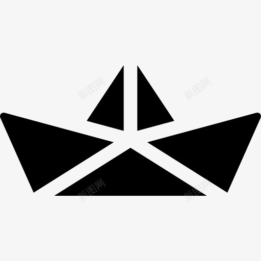 纸船图标png_新图网 https://ixintu.com 假期 折纸 纸 纸船 船