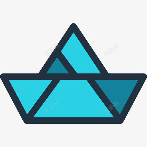 纸船图标png_新图网 https://ixintu.com 假期 折纸 爱好和自由时间 纸 纸船 船