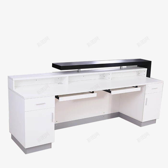 服务台前台png免抠素材_新图网 https://ixintu.com 前台 吧台 咨询台 服务台 白色