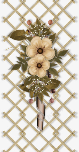 花朵装饰png免抠素材_新图网 https://ixintu.com 屏风 栅栏 花朵 镂空