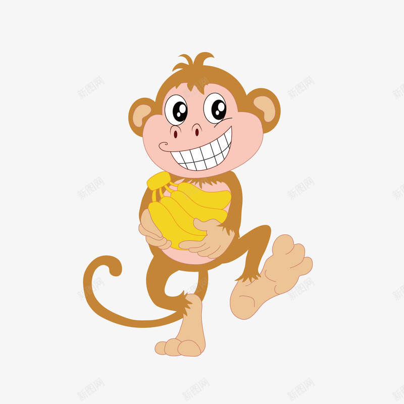 抱香蕉的猴子矢量图eps免抠素材_新图网 https://ixintu.com png素材 猴子 香蕉 矢量图