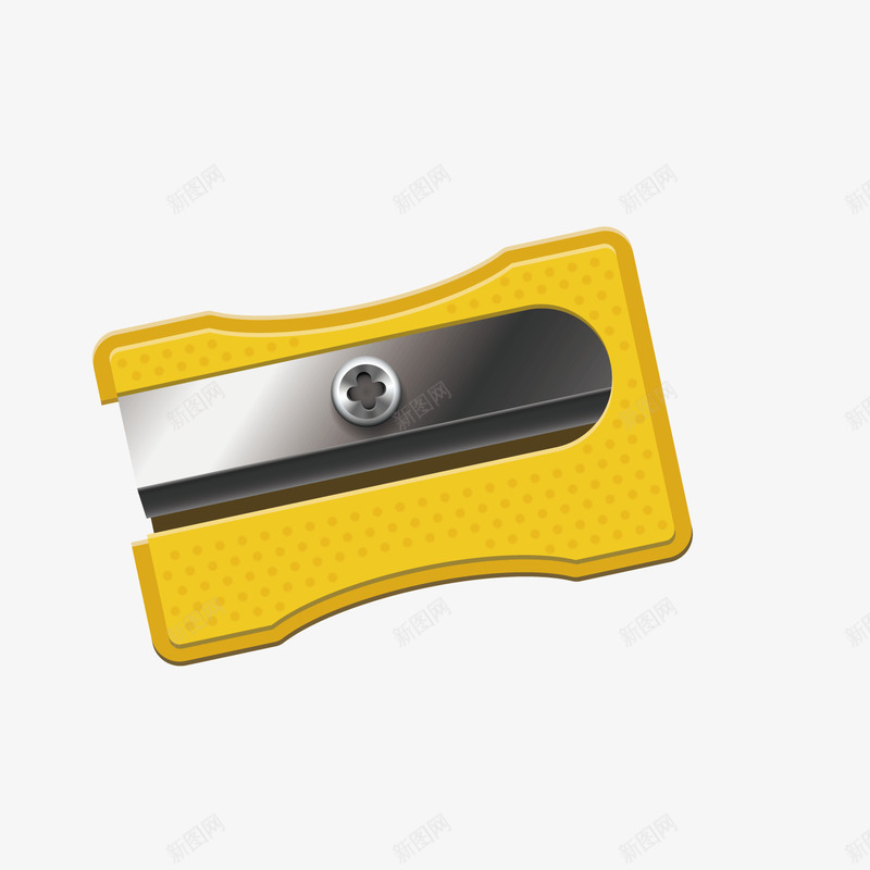 黄色文具刀png免抠素材_新图网 https://ixintu.com 刀具 文具 黄色