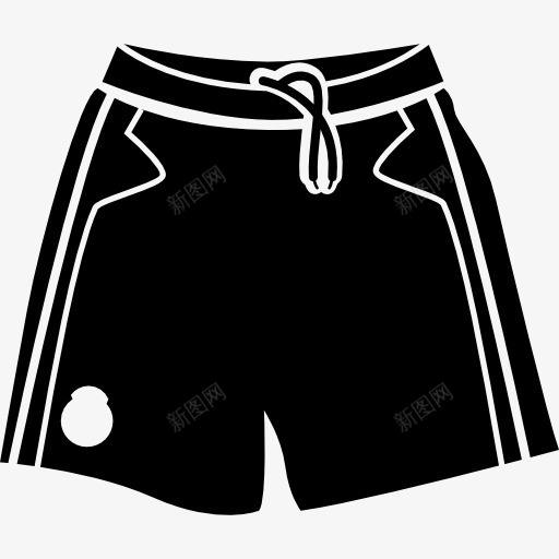 足球短图标png_新图网 https://ixintu.com 体育 布 服装 短 短裤 纺织 设备 足球 黑