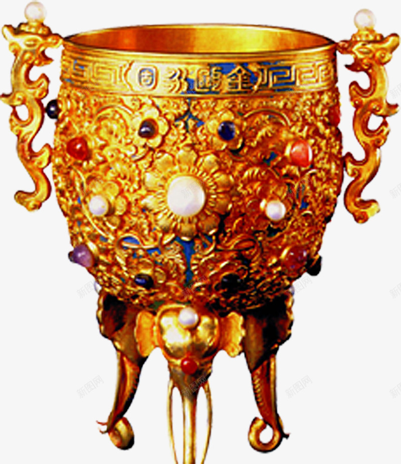 珍珠装饰宝珠元素酒杯png免抠素材_新图网 https://ixintu.com 元素 宝珠 珍珠 装饰 酒杯