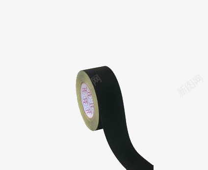 黑色胶带png免抠素材_新图网 https://ixintu.com 文具 胶带 黑色