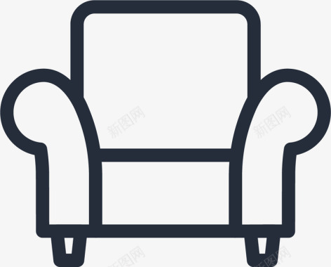 沙发靠椅矢量图图标图标