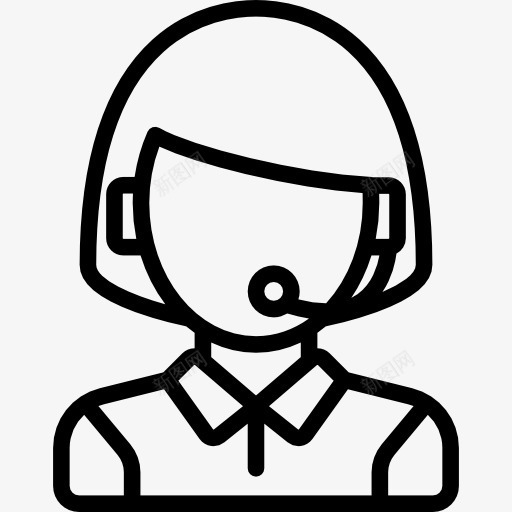我图标png_新图网 https://ixintu.com 人 客户服务 工人 推销员 耳机 麦克风