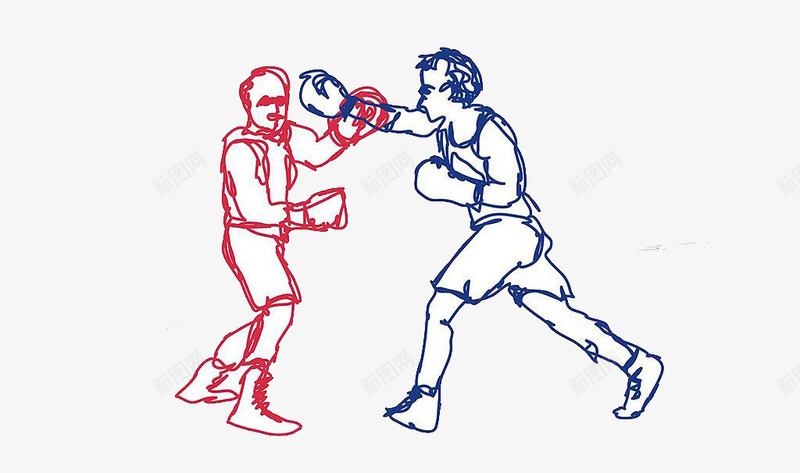 手绘拳击手png免抠素材_新图网 https://ixintu.com 体育竞技 手绘 拳击 拳击手 拳击比赛 搏击比赛