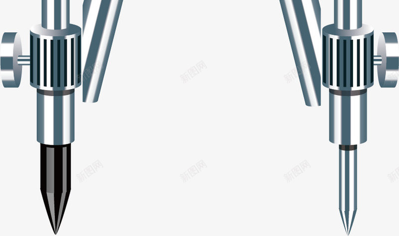 圆规png免抠素材_新图网 https://ixintu.com 圆规 教材 文具 矢量素材 银色圆规图像