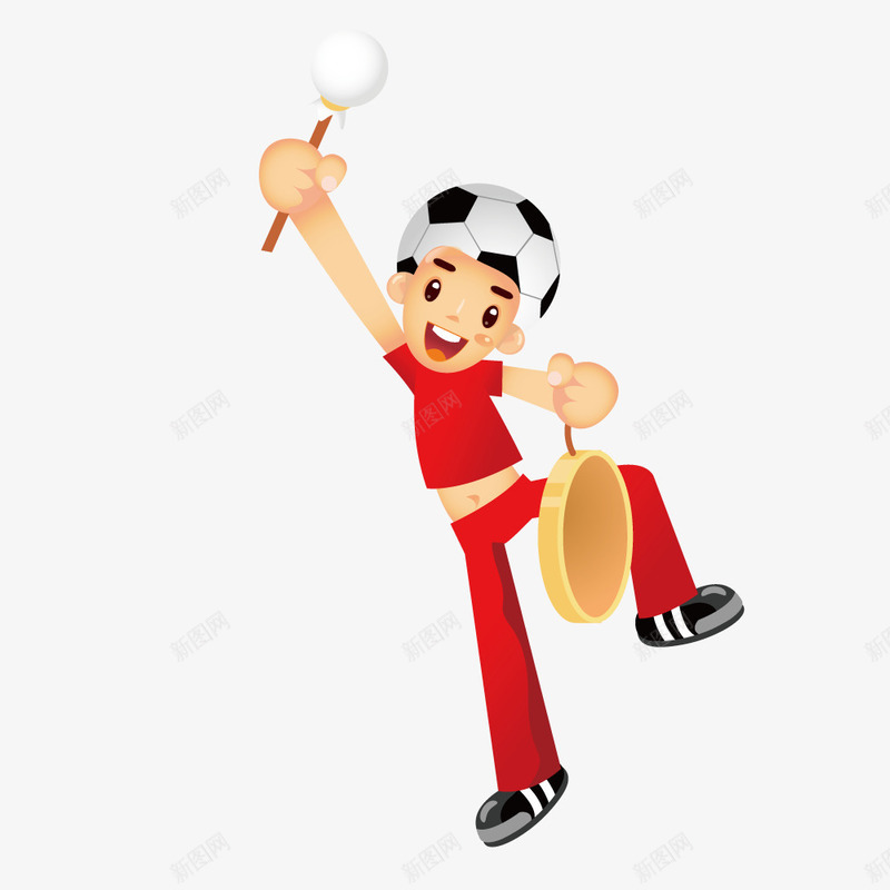 为足球比赛敲锣的男子png免抠素材_新图网 https://ixintu.com 敲锣 比赛 足球 足球比赛