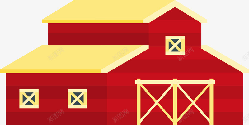红色木头粮仓图标png_新图网 https://ixintu.com 仓库 仓库图标 图标 存货 库存 库房 建筑 木屋 粮仓 谷仓