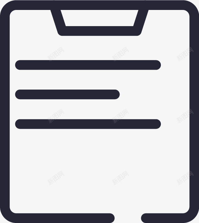 我的订单线稿图标png_新图网 https://ixintu.com 我的订单线稿