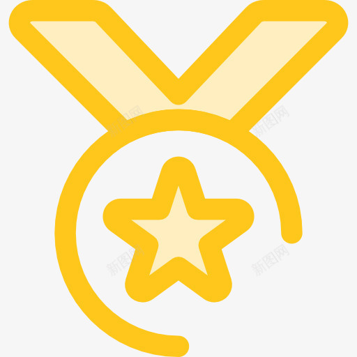 金牌图标png_新图网 https://ixintu.com 体育比赛 冠军 奖 奖章
