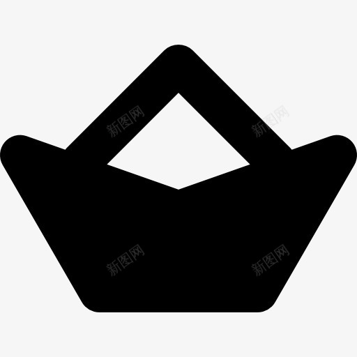 纸船图标png_新图网 https://ixintu.com 折叠 折纸 教育 纸 船