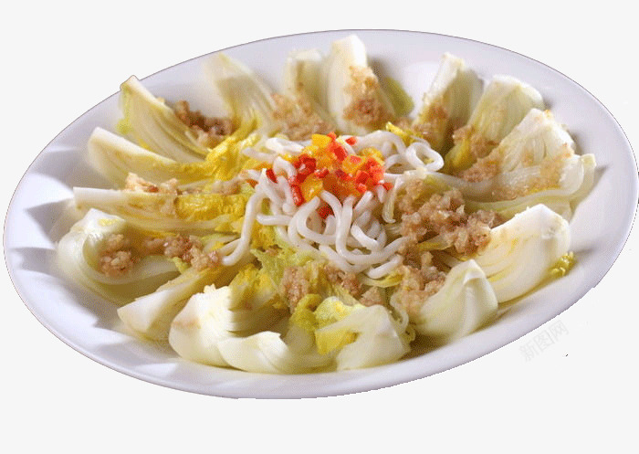 蒜茸粉丝蒸娃娃菜png免抠素材_新图网 https://ixintu.com 家常菜 粉丝 菜品 蒜茸 蒸娃娃菜