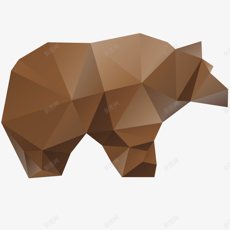 折纸大象png免抠素材_新图网 https://ixintu.com lowpoly 大象 折纸