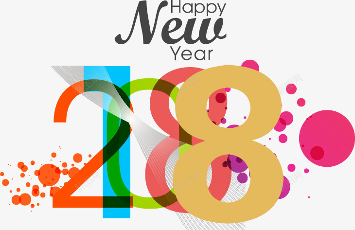 创意彩色时尚2018字体png免抠素材_新图网 https://ixintu.com 2018 2018字体海报装饰 创意彩色时尚2018字体设计 新年字体 新年海报 新春 时尚2018字体设计 春节 狗年 狗年大吉