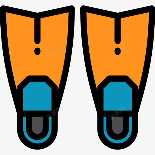 Flipper图标png_新图网 https://ixintu.com Flipper 体育 体育比赛 时尚 游泳 潜水 跳水 鳍